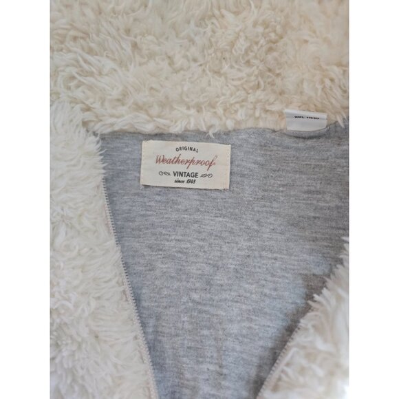 Weatherproof Vintage Cream Sherpa Fleece Pullover XL Cozy Chic - Picture 5 of 7